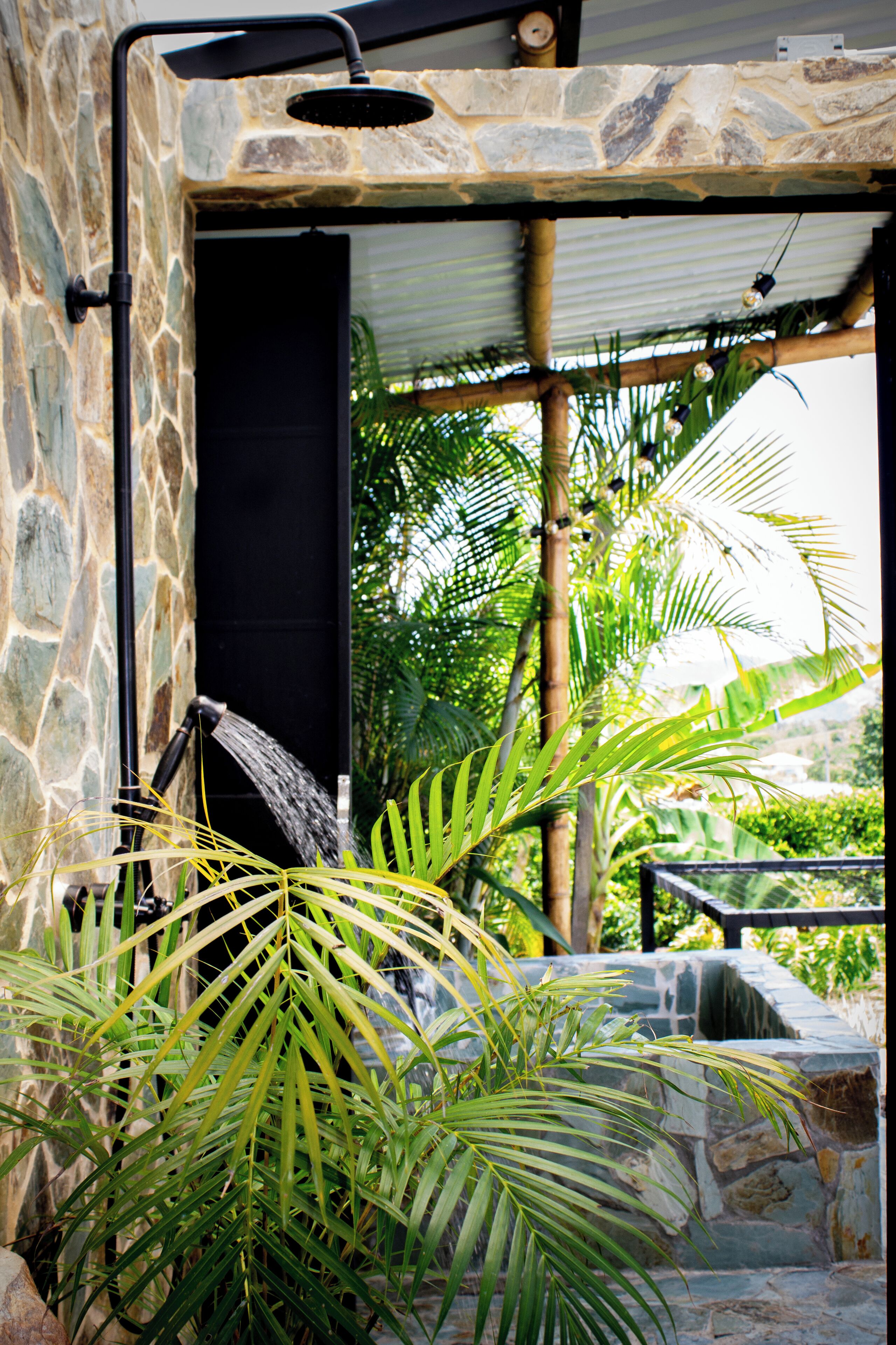 Chambre Double Deluxe, patio, vue cour intérieure | Salle de bain