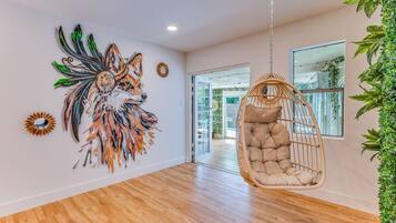 Luxury Villa, 4 Bedrooms, Private Pool, Garden View | Living area | 75-inch Smart TV with cable channels, Netflix, streaming services