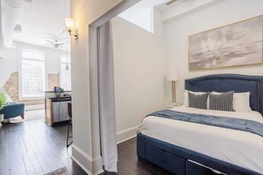 1 bedroom, iron/ironing board, travel crib, WiFi