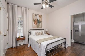 2 bedrooms, travel crib, WiFi, bed sheets