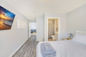 4 bedrooms, iron/ironing board, WiFi, bed sheets