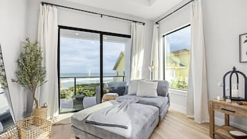 Smart TV, chimenea y libros