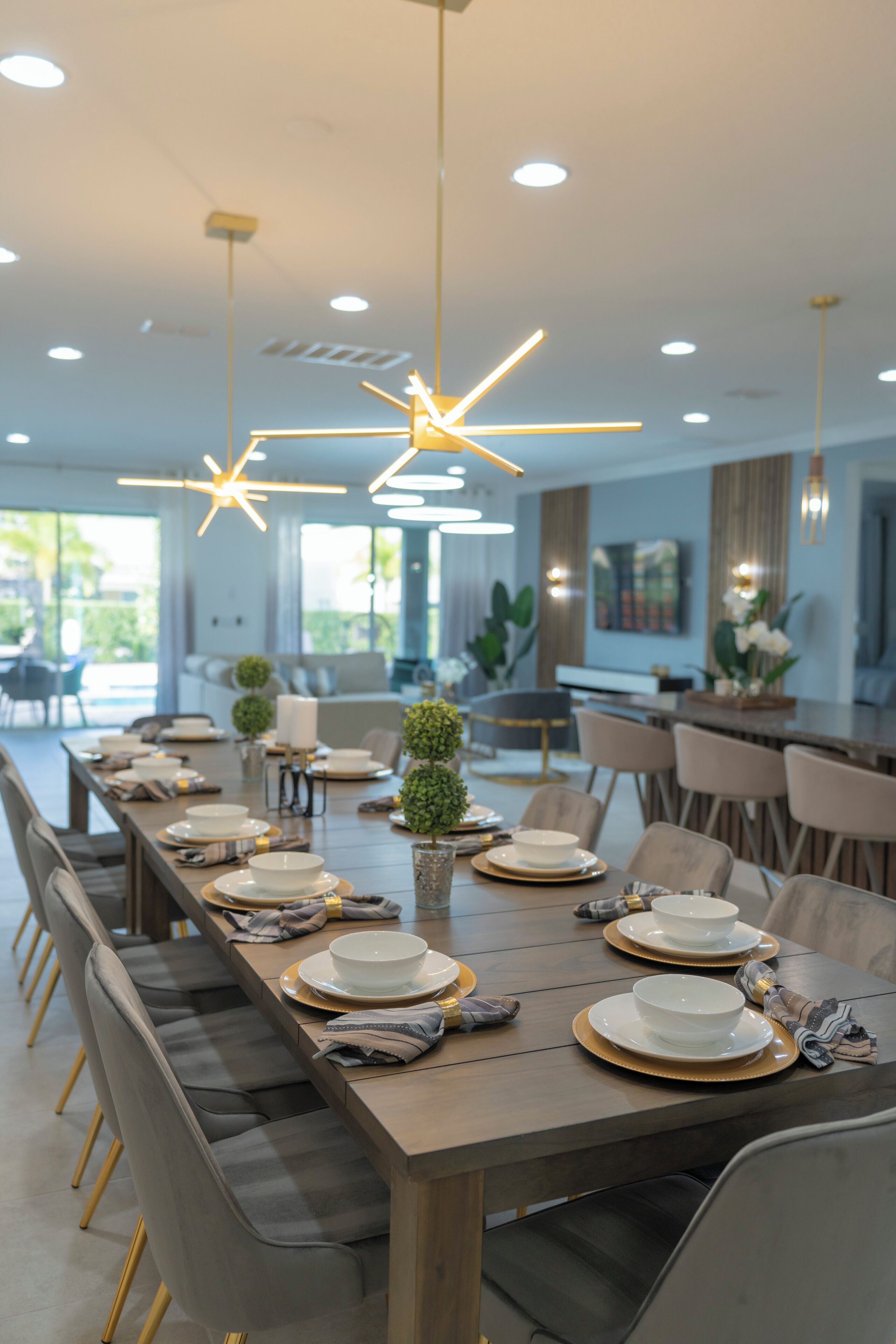 Familievilla, terrasse | Spisestue