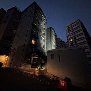 Front of property – evening/night