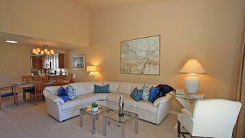 TV, DVD player, books