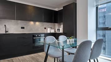 Microwave, oven, stovetop, dishwasher