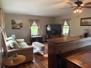 Smart TV, table football, books
