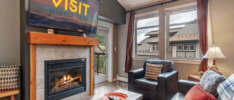 TV connectée, cheminée