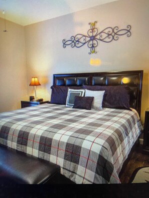 2 bedrooms, iron/ironing board, travel crib, WiFi