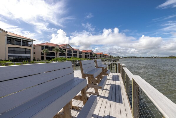 Property grounds - Riverfront Retreat with Stunning Views at 456 Bouchelle #202 (New Smyrna Beach)