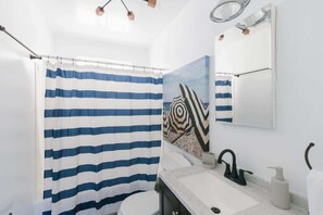 Shower, hair dryer