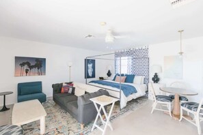 TV, fireplace, offices - The Block on the 17th: 9BR Compound + Pool & Games (Phoenix)