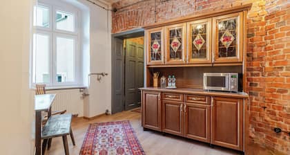 Gliwice Industrial Brick Style Apartment