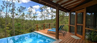 Pine ridge retreat villa w/ pool & waterfall