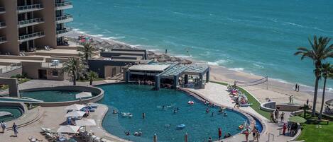 A heated pool
