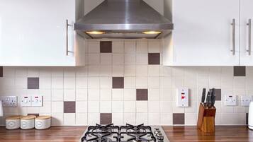 Fridge, microwave, oven, toaster