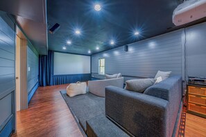 Interior - Fuji Falls Cabin | Hot Tub, Game/Theater Room + Mountain Views (Black Mountain)