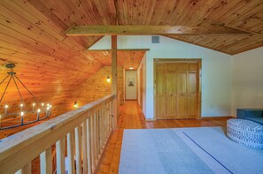 Interior - Fuji Falls Cabin | Hot Tub, Game/Theater Room + Mountain Views (Black Mountain)