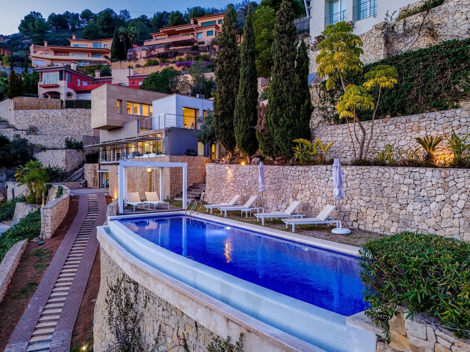 A heated pool
