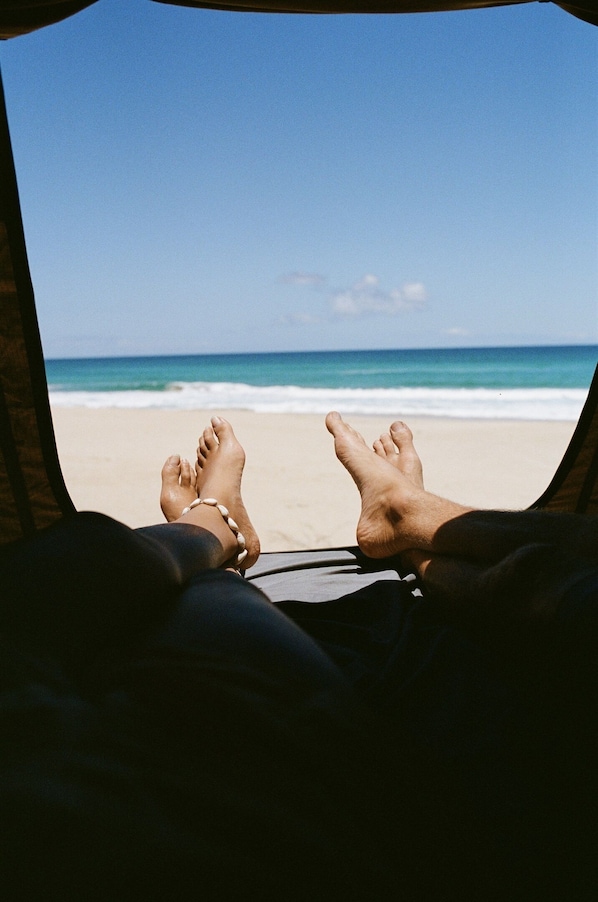 On the beach