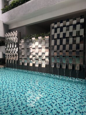 2 outdoor pools, pool loungers - Downtown Retreat 2BR at Neu Suites (Kuala Lumpur)
