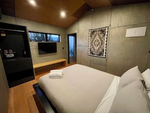1 chambre, fer et planche Ă repasser, Wi-Fi, draps fournis