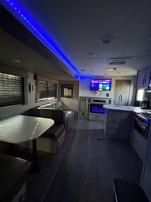 Interior - Cozy Private RV Stay – Safe Driveway Parking & WiFi (San Antonio)