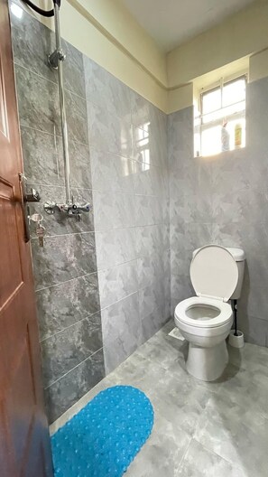 Towels, soap, toilet paper
