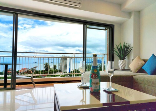 Panoramic Sea View Condo, 90m2, Hua Hin คอนโด หัวหิน 1bed/2bath/kitchen