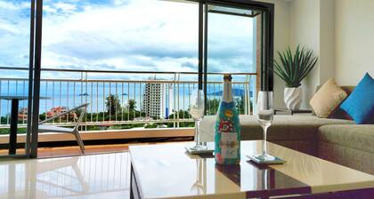 Panoramic Sea View Condo, 90m2, Hua Hin คอนโด หัวหิน 1bed/2bath/kitchen