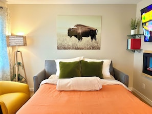 1 chambre, fer et planche à repasser, Wi-Fi gratuit, draps fournis