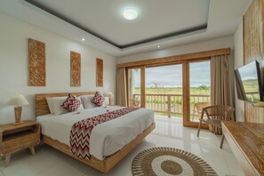 Deluxe Room with Rice Field View | Coffre-fort, literie fournie
