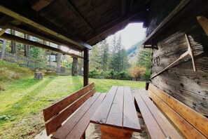 Terrace/patio - Idyllic cabin with sauna (Bad Kleinkirchheim)