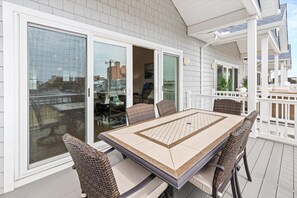 Outdoor dining - The Salty Deckhouse- Master Suite with Private Balcony! (Ocean City)