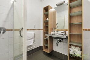 Hair dryer, towels