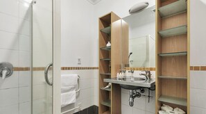 Hair dryer, towels