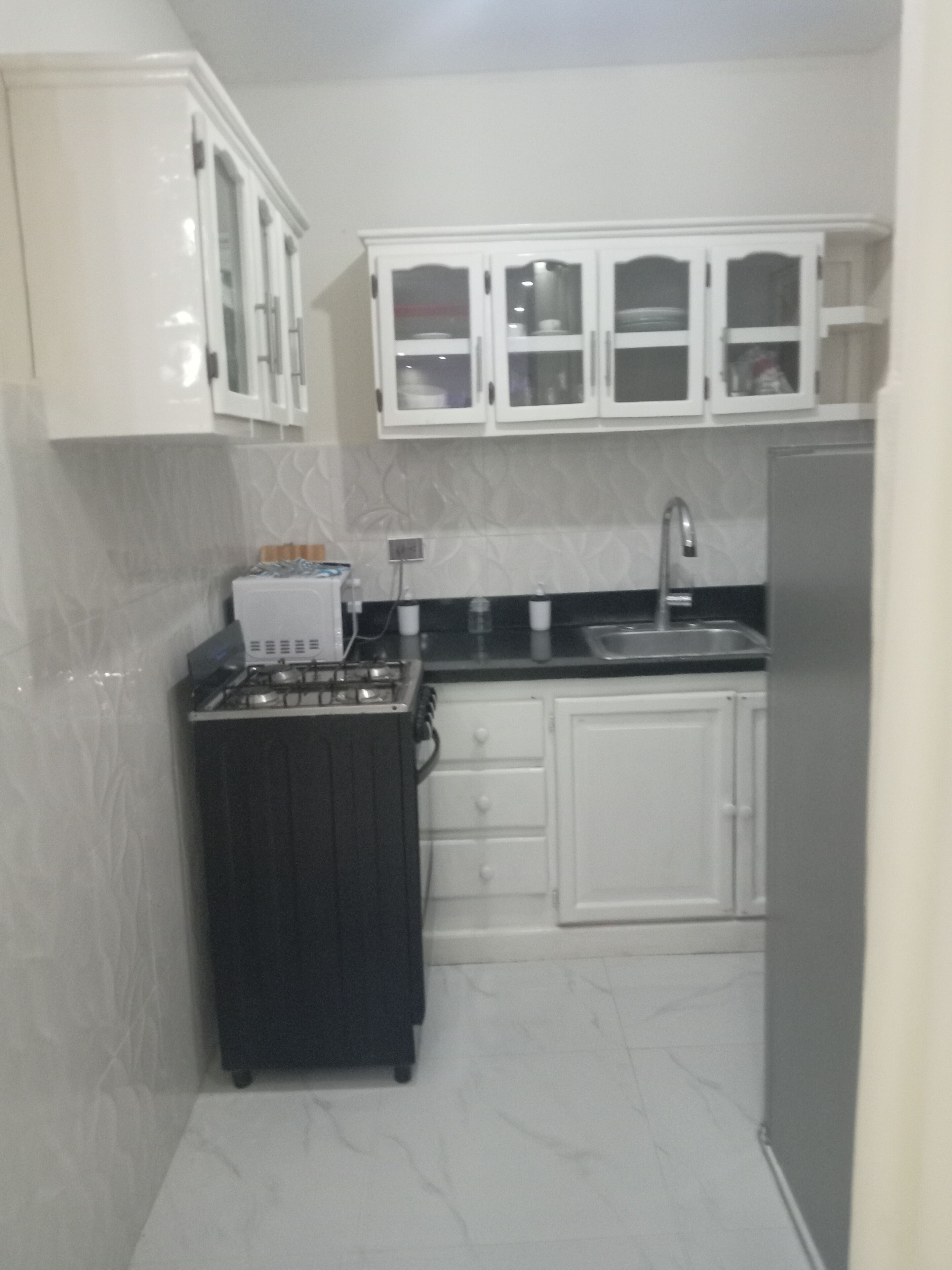 Microondas, lavavajillas, utensilios de cocina