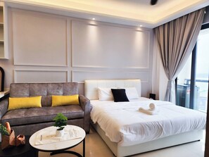 1 bedroom, iron/ironing board, internet, bed sheets