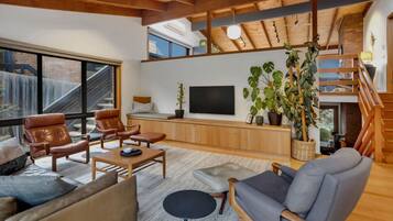 TV connectée, cheminée