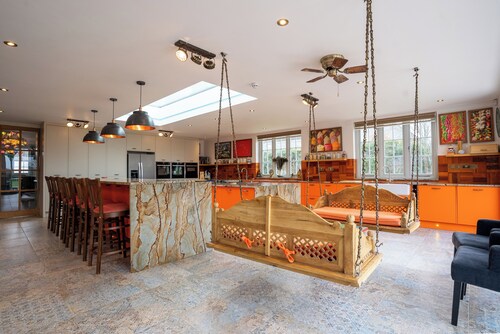 Unique  7 Bedroom House with Skittle Alley, Seasonal Heated Pool and Playground.