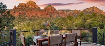 Mid-Century Gem w/ Views, Hot Tub & Sunroom Lounge | Red Rock Haven by AvantStay