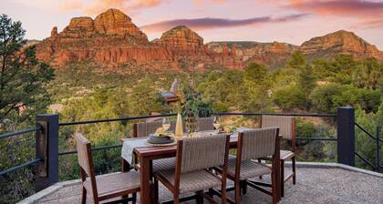 Mid-Century Gem w/ Views, Hot Tub & Sunroom Lounge | Red Rock Haven by AvantStay