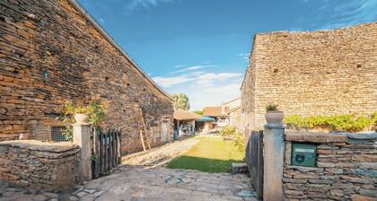 Charming house 50 m2 on cellar renovated with air conditioning 10 minutes from Cluny + green space
