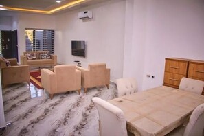 Economy Apartment, Balcony, City View | Living area