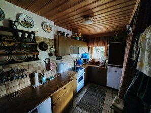 Apartment | Private kitchen | Fridge, oven, dishwasher, cookware/dishes/utensils