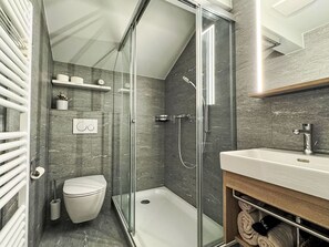 Bathroom - Cosy apartment for 2 people with WIFI, TV and balcony (Zermatt)