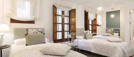 2 bedrooms, bed sheets