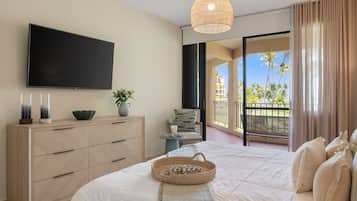 2 habitaciones, tabla de planchar con plancha y cuna de viaje