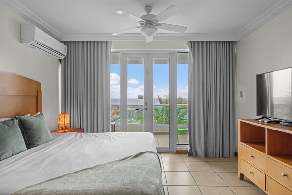 1 bedroom, desk, iron/ironing board, travel crib