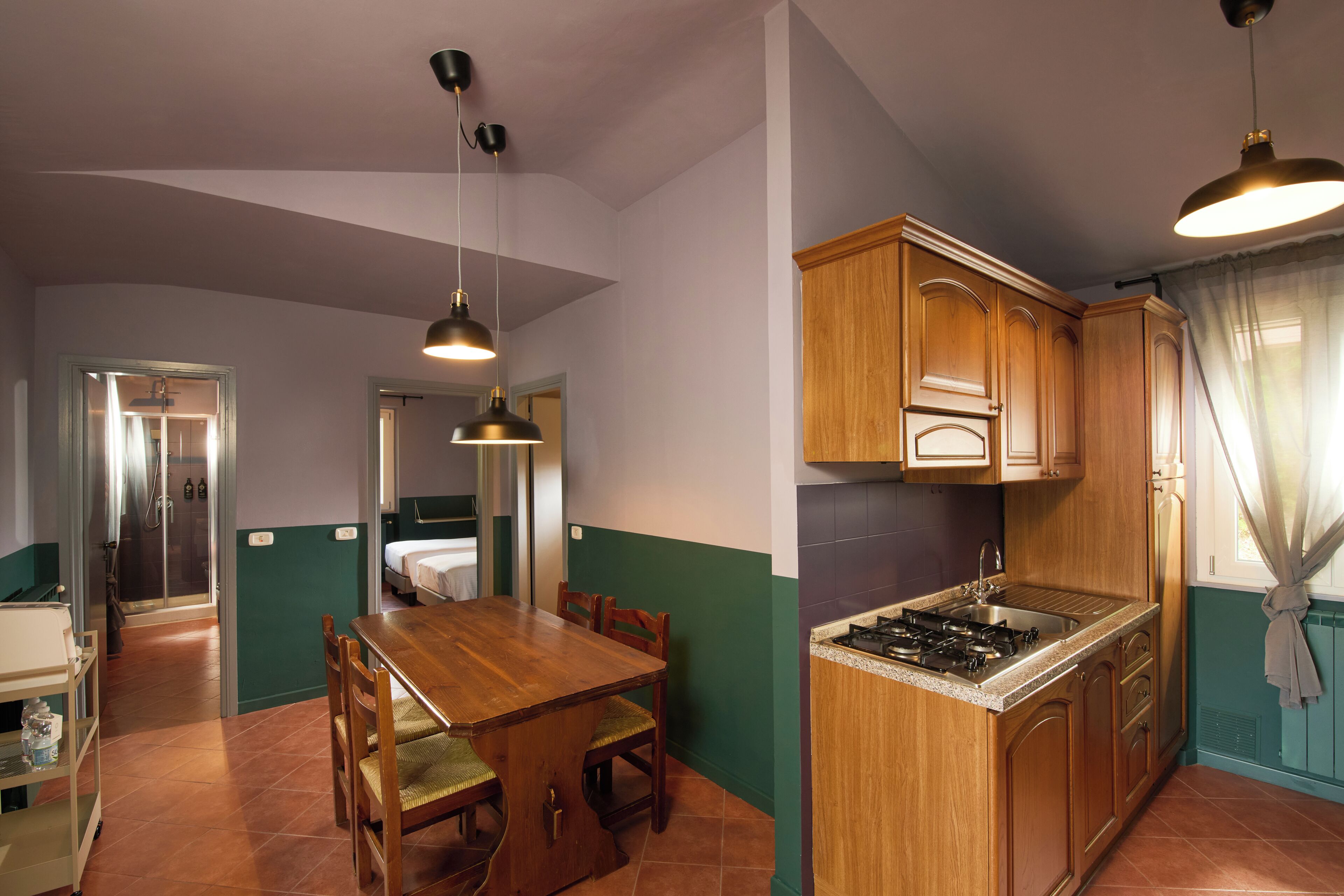 Deluxe Apartment, Mountain View | Private kitchen